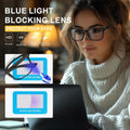 hunsquer hunsquer Blue Light Glasses for Woman/Men Computer Blue Light Glasses 1a8068 3pack Black+douhua+toumin