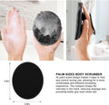 INNERNEED Soft Silicone Body Scrubber Handheld Shower Cleansing Brush, Gentle Exfoliating and Massage for All Kinds of Skin (Black)