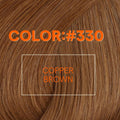 Full Shine 14 Inch Weft Hair Extensions 100G Copper Brown Remy Human Hair | Machine Tied Weft, Sew In Hair Extensions, Copper Brown Shade,