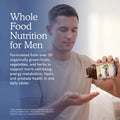 Garden of Life Once Daily Whole Food Multivitamin for Men, Organic Mens Vitamins & Minerals, Vitamin C, Zinc, Vegan, for Health & Well-Being, 60