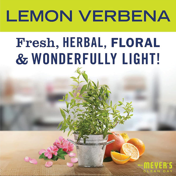 MRS. MEYER'S CLEAN DAY Vinegar Gel Cleaning Spray, Bathroom Use, No-Rinse Formula, Plant-Derived Cleaning Ingredients, Lemon Verbena, 16 Fl Oz,