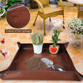 27"x 27" Repotting Mat for Indoor Plant Transplanting and Mess Control Foldable Waterproof Potting Tray-Easy to Clean Gardening Gifts for Plant