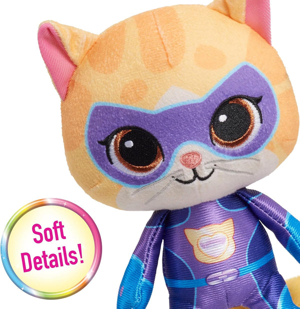 Disney Junior SuperKitties 7-inch Small Plush Stuffed Animal, Sparks, Kitten, Kids Toys for Ages 2 Up by Just Play