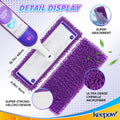 KEEPOW Reusable Microfiber Mop Pads Compatible with Swiffer Powermop 4 Pack, Power Mop Pads Refills for 13 ''-15 '' Spray Mop, Machine Washable