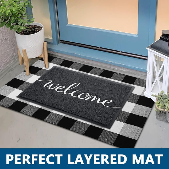 EARTHALL Funny Welcome Mats, Front Door Mat for outside Entry, Doormat Outdoor/I