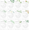 Bliss Collections Habit Tracker Calendar Notepad, Greenery Floral, Gold Spiral Binding, Inspirational and Motivational Monthly Journal to Track