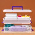 IRIS USA 9 Qt. Plastic Storage Bins with Lids, 1 Pack, Craft Storage Container, Sensory Bin, Organizing Containers for Home, Office & Art