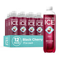 Sparkling Ice, Black Cherry Sparkling Water, Zero Sugar Flavored Water, with Vitamins and Antioxidants, Low Calorie Beverage, 17 Fl Oz Bottles