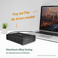 NexStar DX2 USB 3.0 External Enclosure, Design for 5.25" Blu-Ray/CD/DVD SATA Drive, 2nd Gen DX, Aluminum Alloy, fit Any Depth Optical Drive, TAA