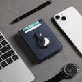 FALAN MULE Wallets for Men RFID Blocking Genuine Leather Bifold Minimalist Front Pocket Mens Wallet Dark Blue