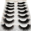 Pooplunch False Eyelashes Cat Eye Wispy Extensions Faux Mink Lashes Pack Short Natural Volume Fake Eyelash Strips 7 Pairs Pack Cat-Eye|9-15MM
