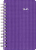 Brownline® 2025 DuraFlex Daily/Monthly Planner, Appointment Book, 12 Months, January to December, Twin-Wire Binding, 8" x 5", Purple (CB634V.PUR-25)