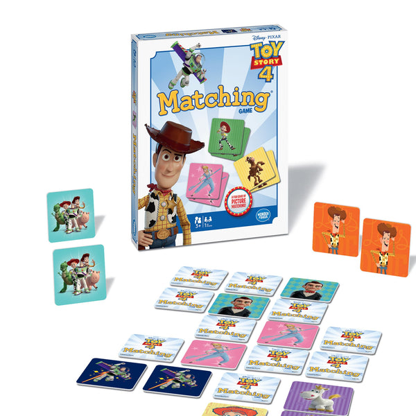 Wonder Forge Toy Story 4 Matching Game | Build Focus and Memory with Woody, Buzz, and Beloved Pixar Characters | Fun and Engaging Activity for