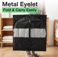 43" Suit Bags for Closet Storage and Travel, Garment Bags for Hanging Clothes, Suit Garment Bag for Men, Black Suit Cover Bags with Clear Window