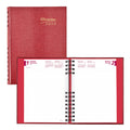 Brownline® 2025 Coilpro™ Daily/Monthly Planner, Untimed Journal, 12 Months, January to December, Twin-Wire Binding, 8.25" X 5.75", Bright Red (CB389C.RED-25)