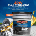 STARFIRE SAE 50W Full Synthetic Transmission Oil – 5 Gallon Pail – Heavy Duty Gear Oil for Manual Transmissions – Long Drain, High Temp, Oxidation