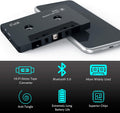Elook Bluetooth 5.0 Car Cassette Aux Adapter,Black | tape audio receiver