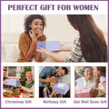 Spa Gift Baskets for Women - Spring Bath and Body Works Set, Relaxing Sympathy Box for Mom, Sister, Wife, Lover Purple