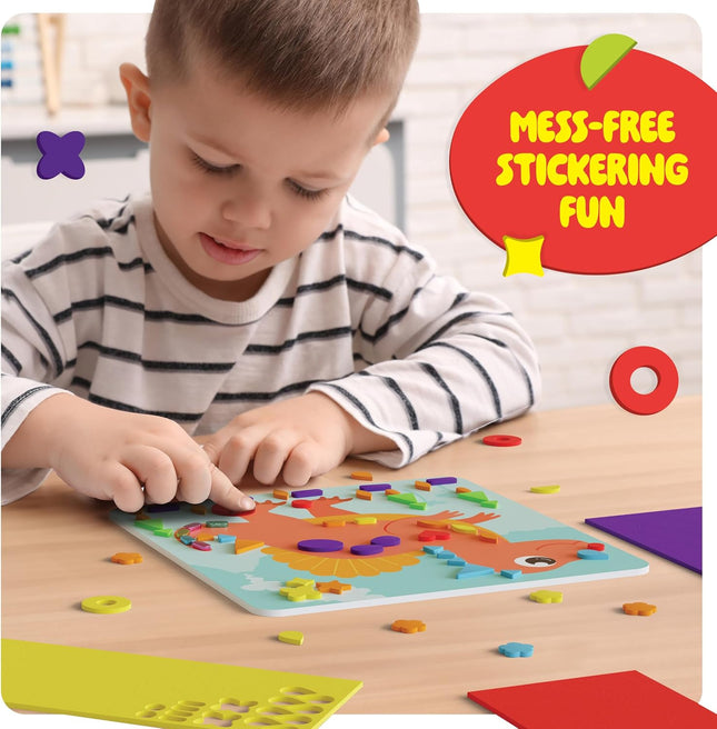 Foam Sticker Art Craft for Kids - Toddler Arts & Crafts for Ages 3-5 - Boys 4-6 