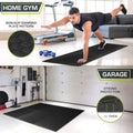 ProsourceFit Exercise Puzzle Mat ½-inch, EVA Interlocking Foam Floor Tiles for Home Gym, Workout Equipment, Kids Play Areas, Black, 24 SQ FT - 6