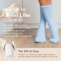 Unboxme Gifts Warm & Cozy Ultra-Luxe Cloud Sock, Gift for Women & Men 1 Pair Blue