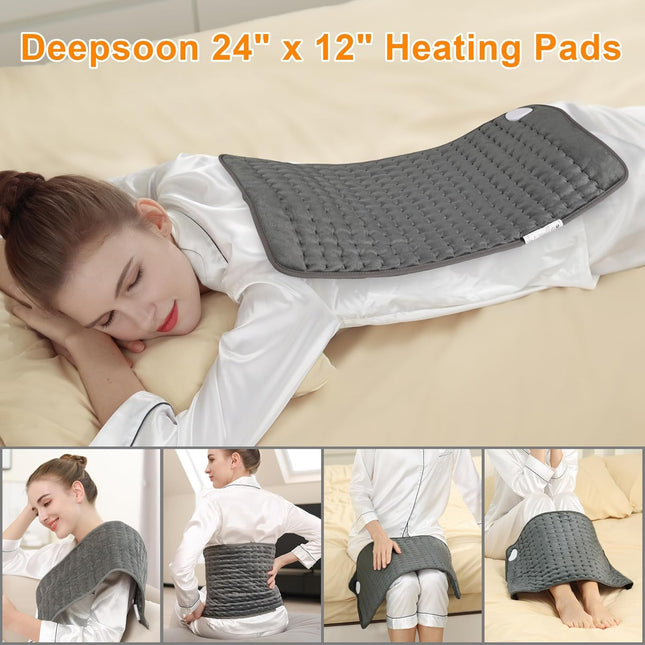 Heating Pad-Electric Heating Pads for Back,Neck,Abdomen,Moist Heated Pad for Sho