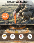 Dmyond Metal Detector Pinpointer - Professional Waterproof Handheld Pin Pointer Wand - High Sensitivity 360° Detection - Search Treasure