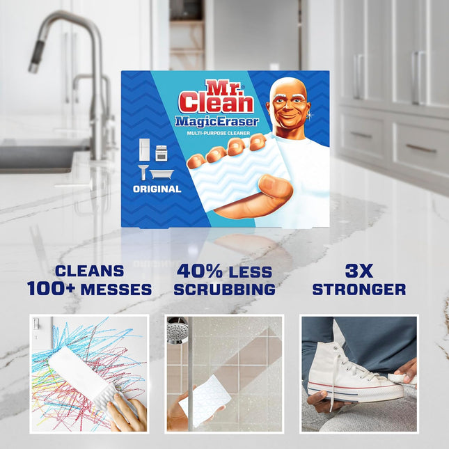 Mr. Clean Magic Eraser Original Cleaning Pads, Multi Purpose Cleaner, Bathroom C