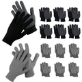 14 Pair Work Gloves with Grip Gloves for Men Womens, Safety Working Gloves | Anti-slip Knitted Nylon Cloth Gloves, Dot Grip Glove Liners Moving