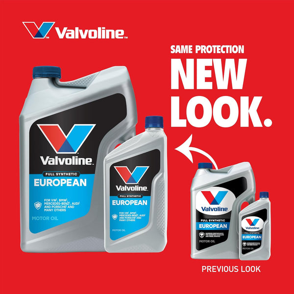 Valvoline European Vehicle Full Synthetic SAE 5W-40 Motor Oil 5 QT, Case of 3 European Vehicle 5 QT, Pack of 3 5W-40
