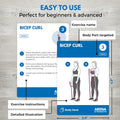 Arena Strength Workout Cards - Instructional Fitness Deck for Booty Band Workouts, Beginner Fitness Guide for Resistance Band Training Exercises