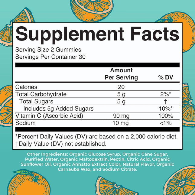 Maryruth Organics Kids Vitamin C Gummies | Supplement for Immune Support & Overa