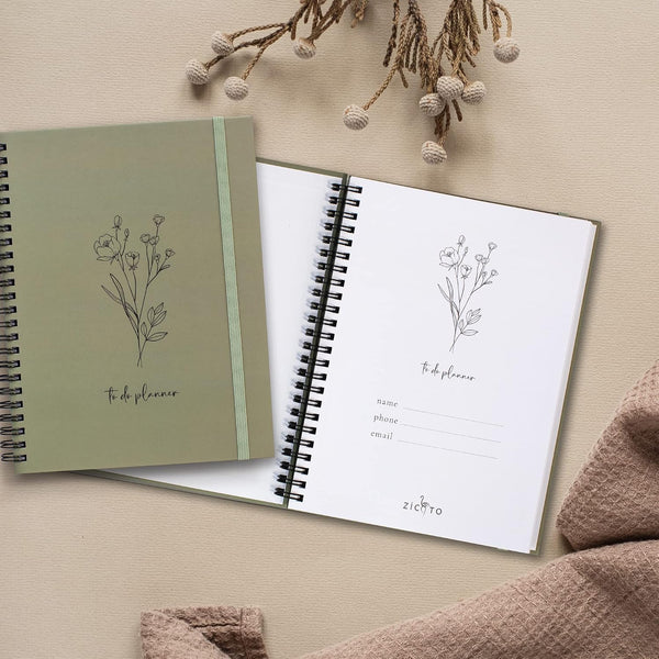 Beautiful To Do List Notebook - Aesthetic Daily Planner to Easily Organize Your Tasks And Boost Productivity - Stylish Undated ADHD Planner Gift