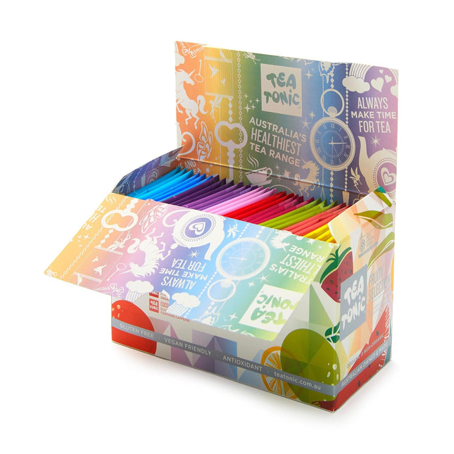 Tea Tonic Fruity Tea Selection Ã¢ÂÂ Herbal Tea Sampler Box with Assorted Fruit