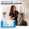 ForPro Professional Collection Smooth Aluminum Foil Roll, 320 Ft Hair Foils for Color Application and Highlighting Services, Silver, Medium, 5" W