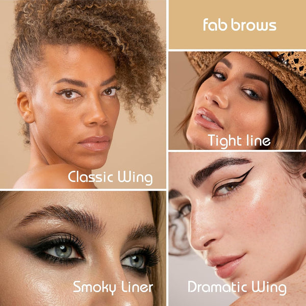 Precision Liquid Eyeliner - Felt-Tipped Liquid Eyeliner Pen - Richly Pigmented Waterproof Black Eyeliner - Achieves Thin or Thick Strokes -