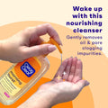 Clean & Clear Morning Burst Oil-Free Facial Cleanser with Brightening Vitamin C, Ginseng, and Gentle Daily Brightening Face Wash for All Skin