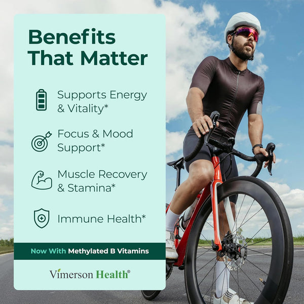 Multivitamin for Men with Methylated Vitamins and Chelated Minerals for Energy, Focus and Immune Health – Premium Daily Mens Multivitamins &