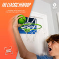 Nerf Mini Over the Door Basketball Hoop - Nerfoop Indoor Basketball Hoop for Kids - Toy Door Basketball Hoop + Mini Foam Basketball Game Set -