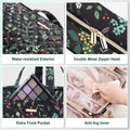 Everfun Travel Toiletry Bag with Hanging Hook and Leakproof Wet/Dry Compartments, Large Capacity Makeup Cosmetic Organizer for Women, 12x9x4.5