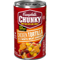 Campbell's Chunky Soup, Chicken Tortilla Soup with Grilled White Meat Chicken, 18.6 Oz Can Chicken Tortilla 18.6 Ounce (Pack of 1)