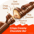 Kinder Bueno Milk Chocolate Bars with Hazelnut Filling, 30 Packs of 2, Bulk Chocolate Candy Bars for Game Day, Football Party Supplies, Snacks for