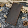Genuine Leather Long Wallet for Men, Large Capacity Purse Clutch Bag Handbag Checkbook Cash Credit Cards Phone Holder | Large Capacity, Purse,