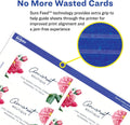 Avery Printable Business Cards with Sure Feed Technology, 2" x 3.5", White, 100 Blank Business Cards, Inkjet Printer Paper (28371) 2 x 3.5 inches