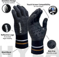 DRYMILE HYLA Waterproof Wool Blend Gloves, Touchscreen, Non-Slip Grip | Waterproof breathable membrane, warm wool blend lining, touchscreen