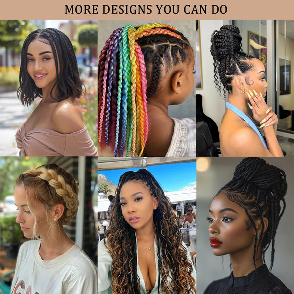 French Curl Braiding Hair, 1B/30/613, 12 Inch, 8 Packs | French Curl Crochet Braids, Curly Braiding Hair, Skin-friendly Bouncy Synthetic knotless