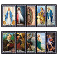 ESNOY Catholic Prayer Cards, Prayer Cards Catholic Saints Set of 10 Holy Prayer Cards, Catholic Religious Gifts for Women, Men, Mother, Father,