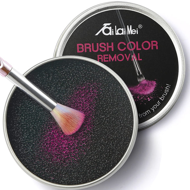 Tailaimei 2 Pack Color Removal Cleaner Sponge, Quickly & Easily Clean Makeup Bru