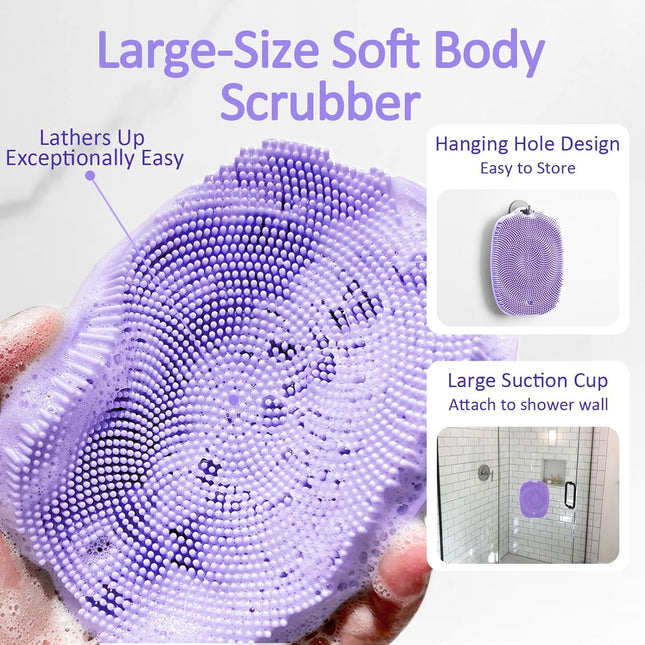 Soft Silicone Body Scrubber, Gentle like a Hand Exfoliating Your Skin and Build 