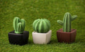 Dotti Cactus, Non-Electric Ceramic Diffusers for Essential Oils and Aromatherapy Fragrance, White Ceramic Diffusers in Car or Desk Office Decor